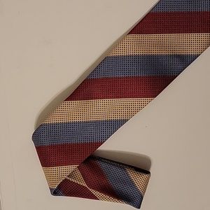 Men's Gene Meyer Striped Tie 👔 (100% Silk) - Made in Italy 🇮🇹